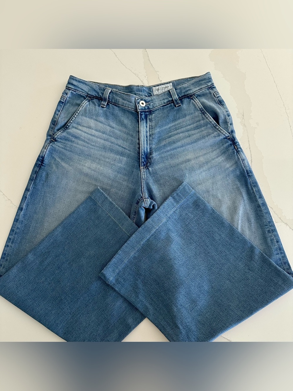 AG STELLA Ankle Low Slung Palazzo Jeans Size 29